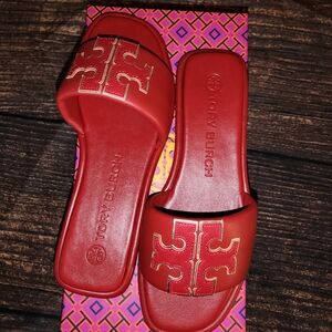 Tory Burch Double T Sport Slide